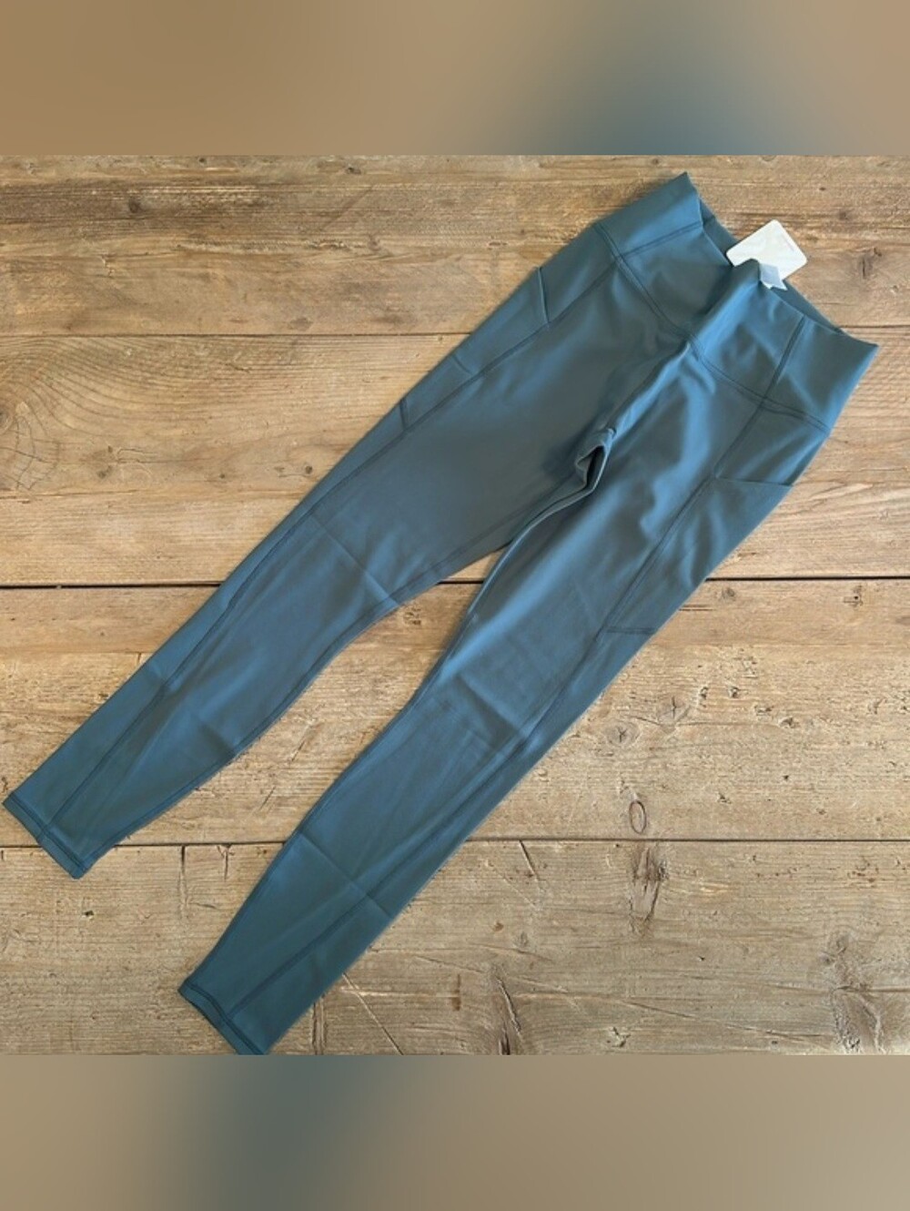 NWT- Fabletics PureLuxe Pocket Full length Leggings -STORM SLATE